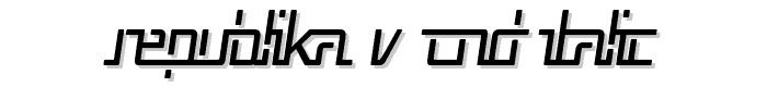 Republika V Cnd Italic font